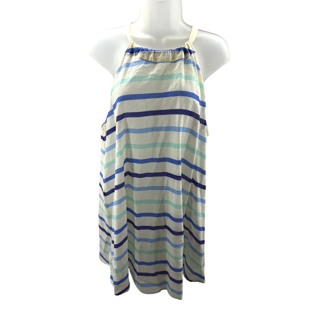 Kate Spade New York Halterneck‎ Striped Dress Coverup Lightweight Womens